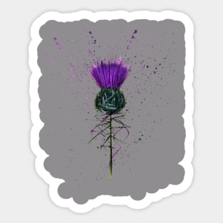 Scottish Thistle contemporary style Sticker